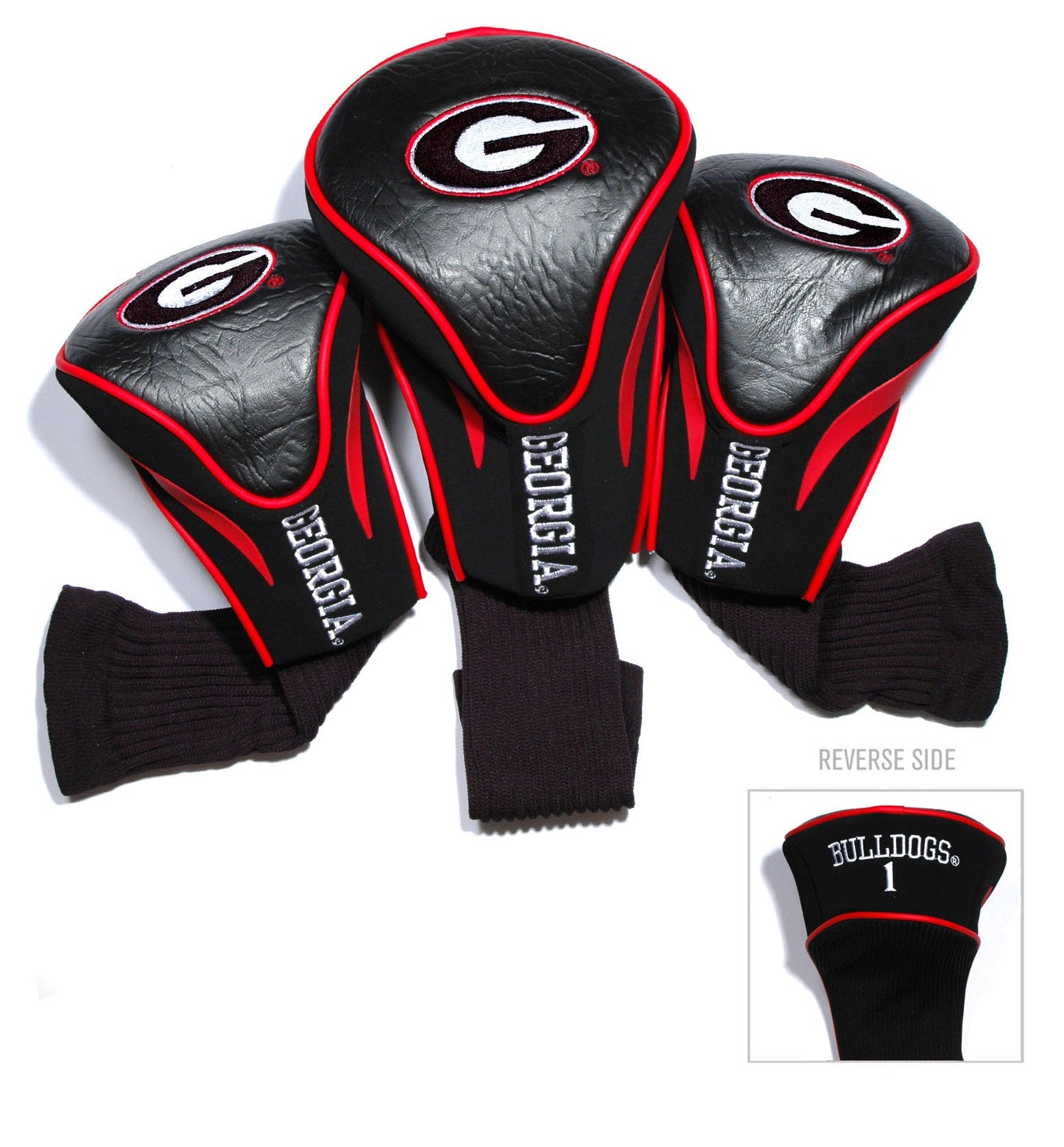 Georgia Bulldogs 3 Pack Contour Sock Headcovers - Club Rehab