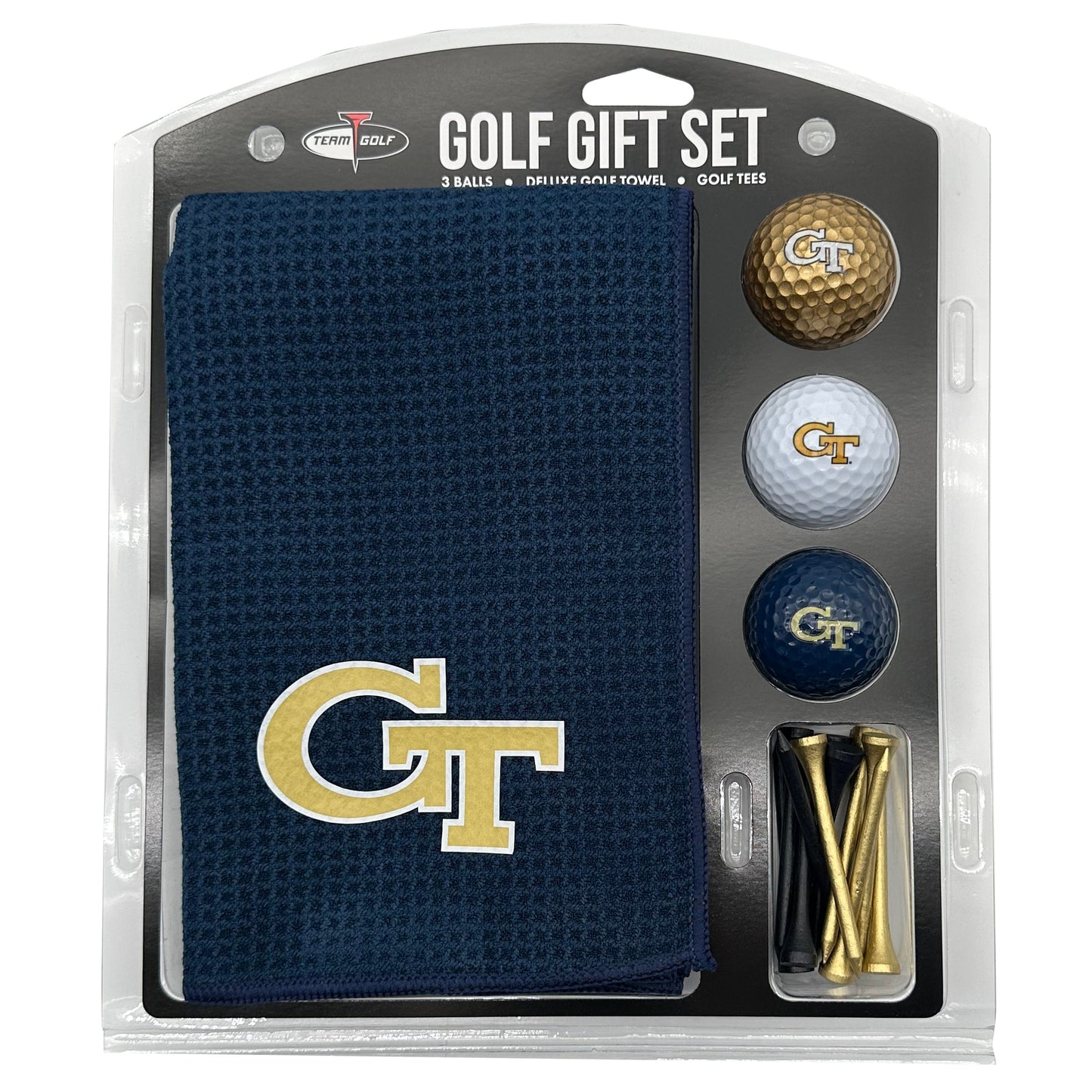Georgia Tech Yellow Jackets Microfiber Towel Golf Gift Set - Club Rehab