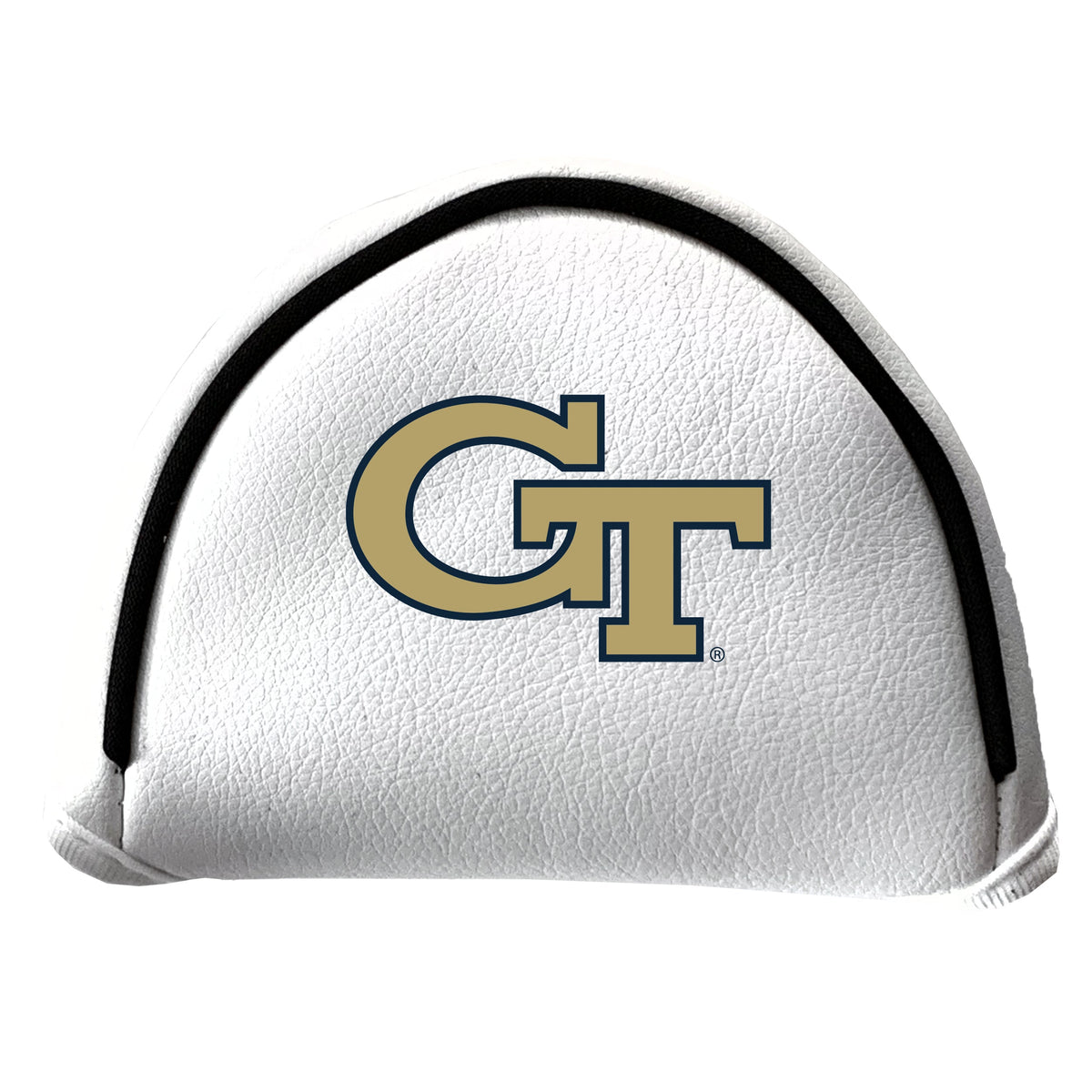 Georgia Tech Yellow Jackets Vintage White Printed Mallet Putter Headcover
