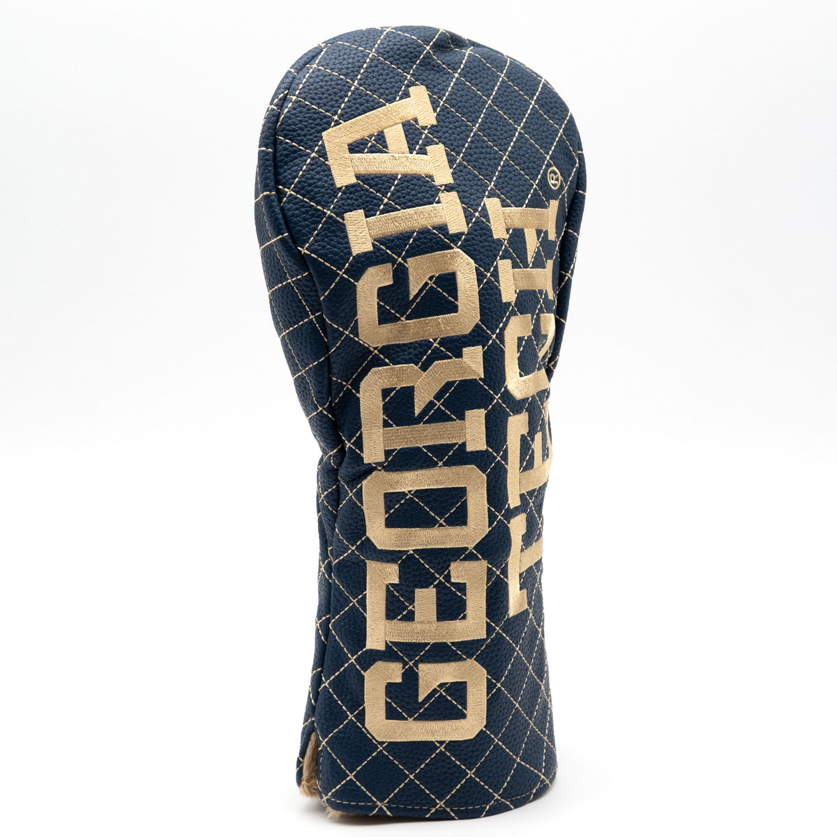 Georgia Tech Yellow Jackets Solid Quilted Driver Headcover, angled view
