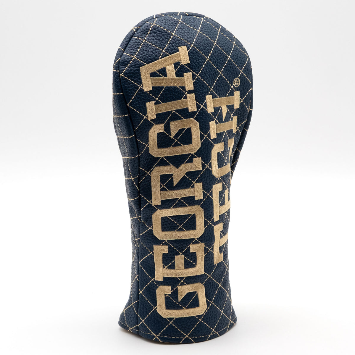 Georgia Tech Yellow Jackets Solid Quilted Fairway Headcover, angled view