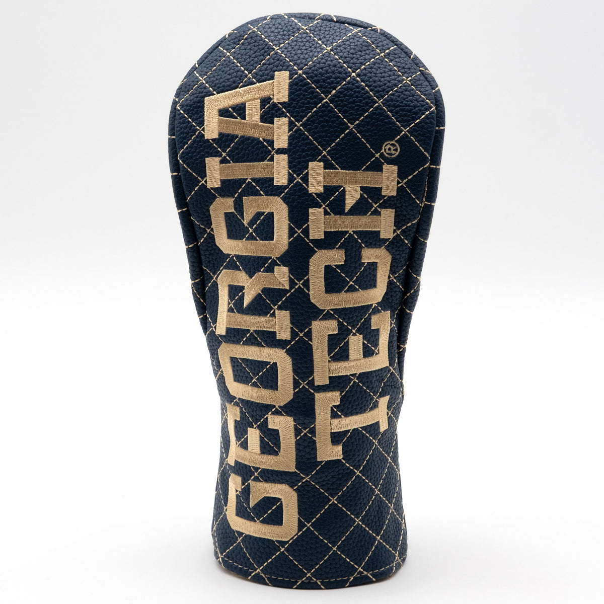 Georgia Tech Yellow Jackets Solid Quilted Fairway Headcover, front view