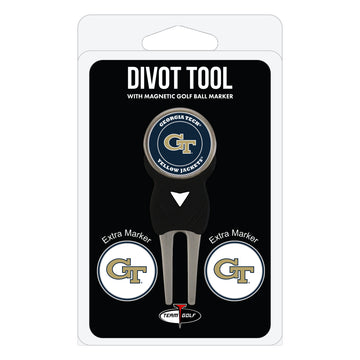 Georgia Tech Yellow Jackets Divot Tool + 3 Ball Markers