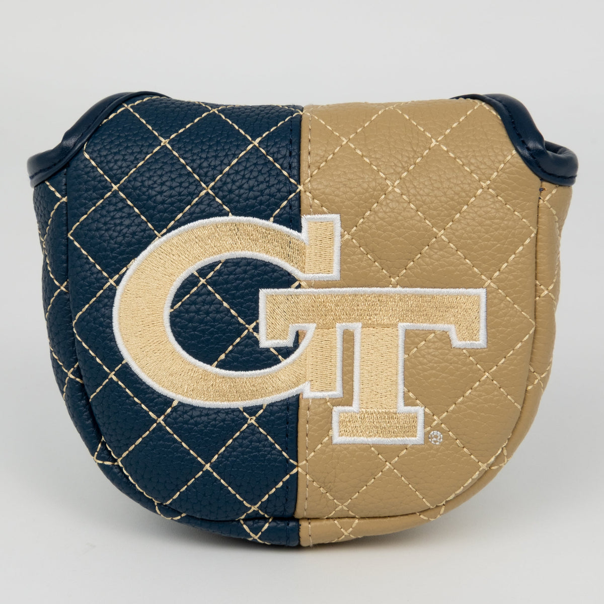 Georgia Tech Yellow Jackets Split Quilted Mallet Putter Headcover - golf headcover product images