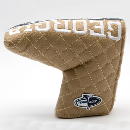 Georgia Tech Yellow Jackets Split Quilted Blade Putter Cover, back view