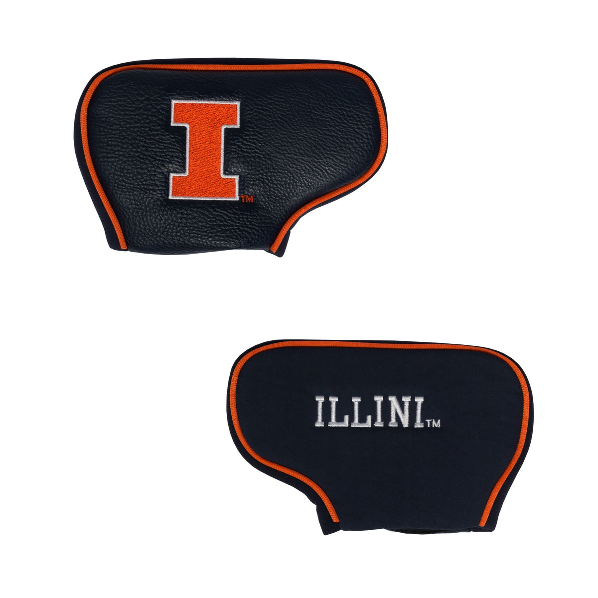 Illinois Fighting Illini vintage blade putter embroidered golf headcover