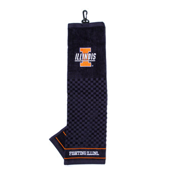 Illinois Fighting Illini embroidered golf towel