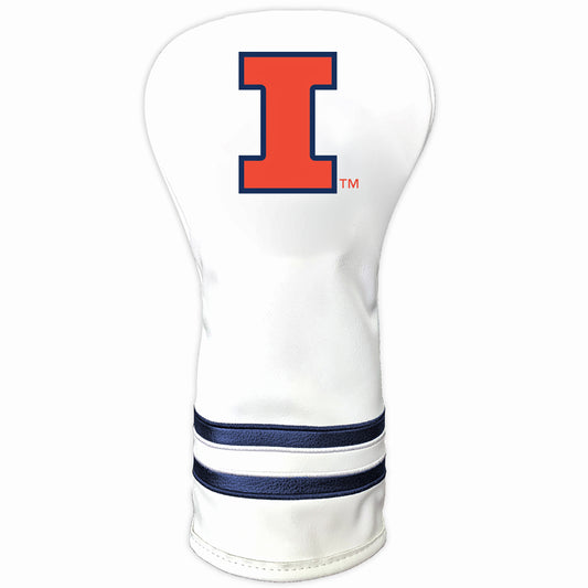 Illinois Fighting Illini Vintage Golf Headcovers – White