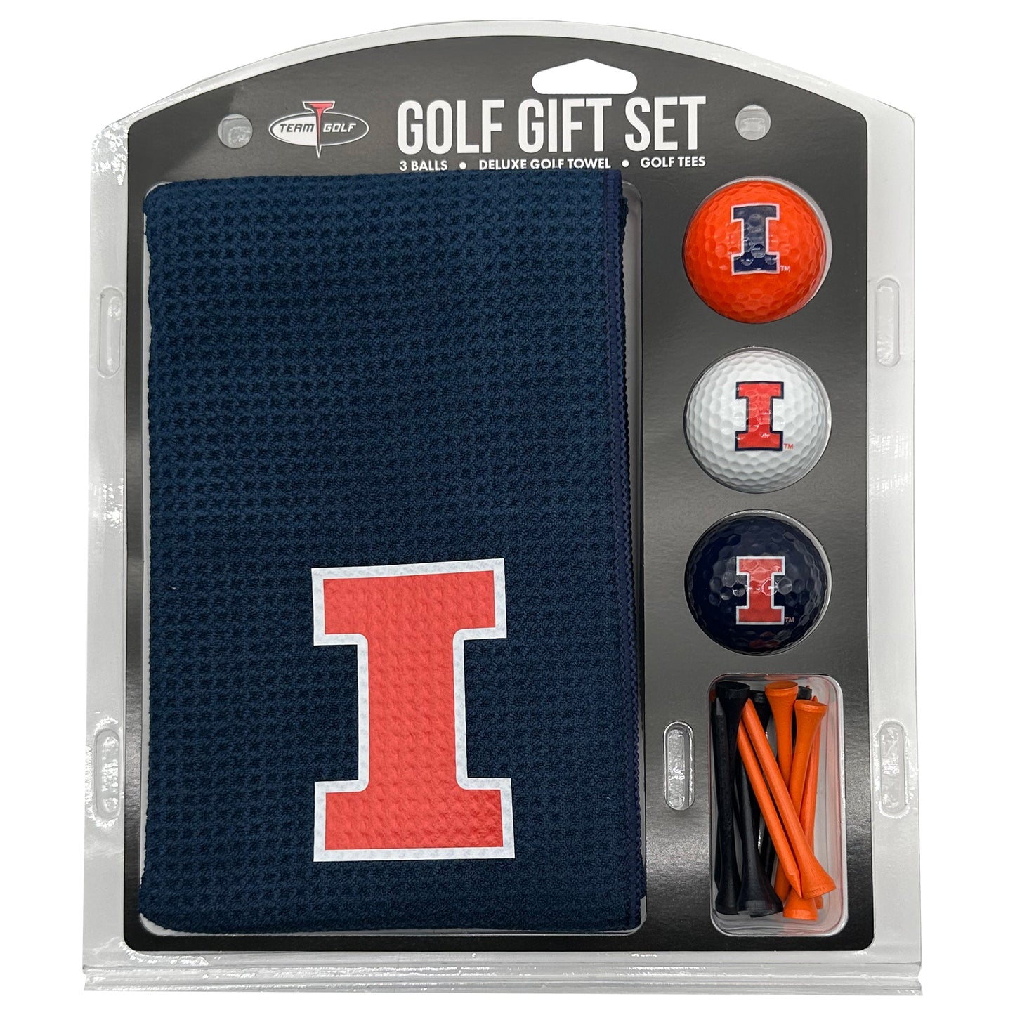 Illinois Fighting Illini Microfiber Towel Golf Gift Set - Club Rehab