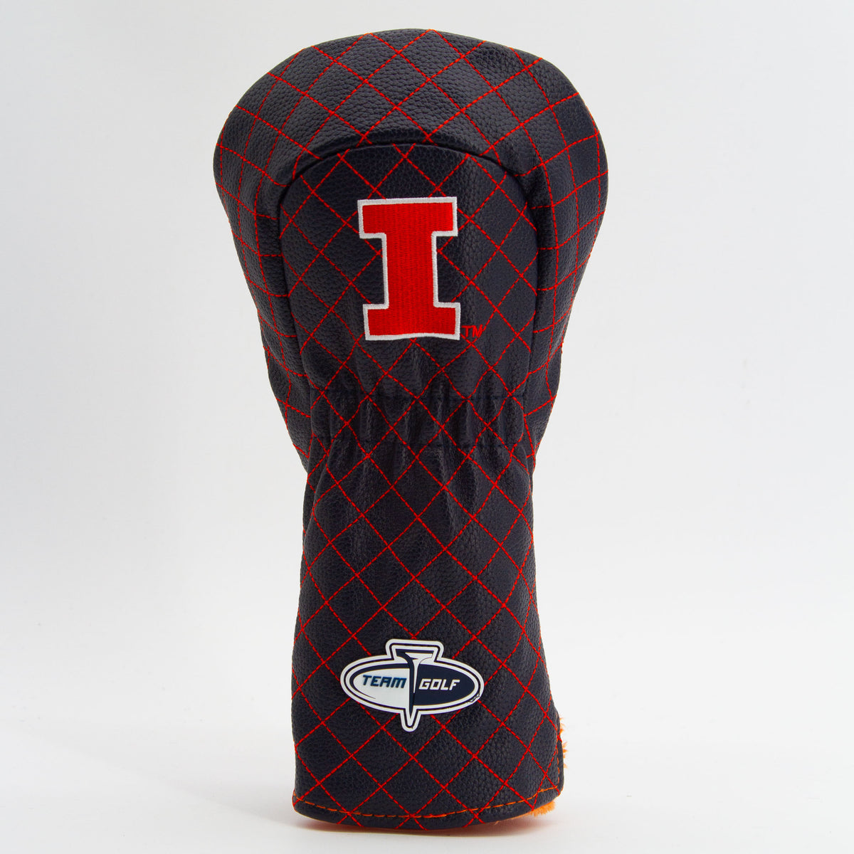 Illinois Fighting Illini Solid Quilted Driver Headcover, back view