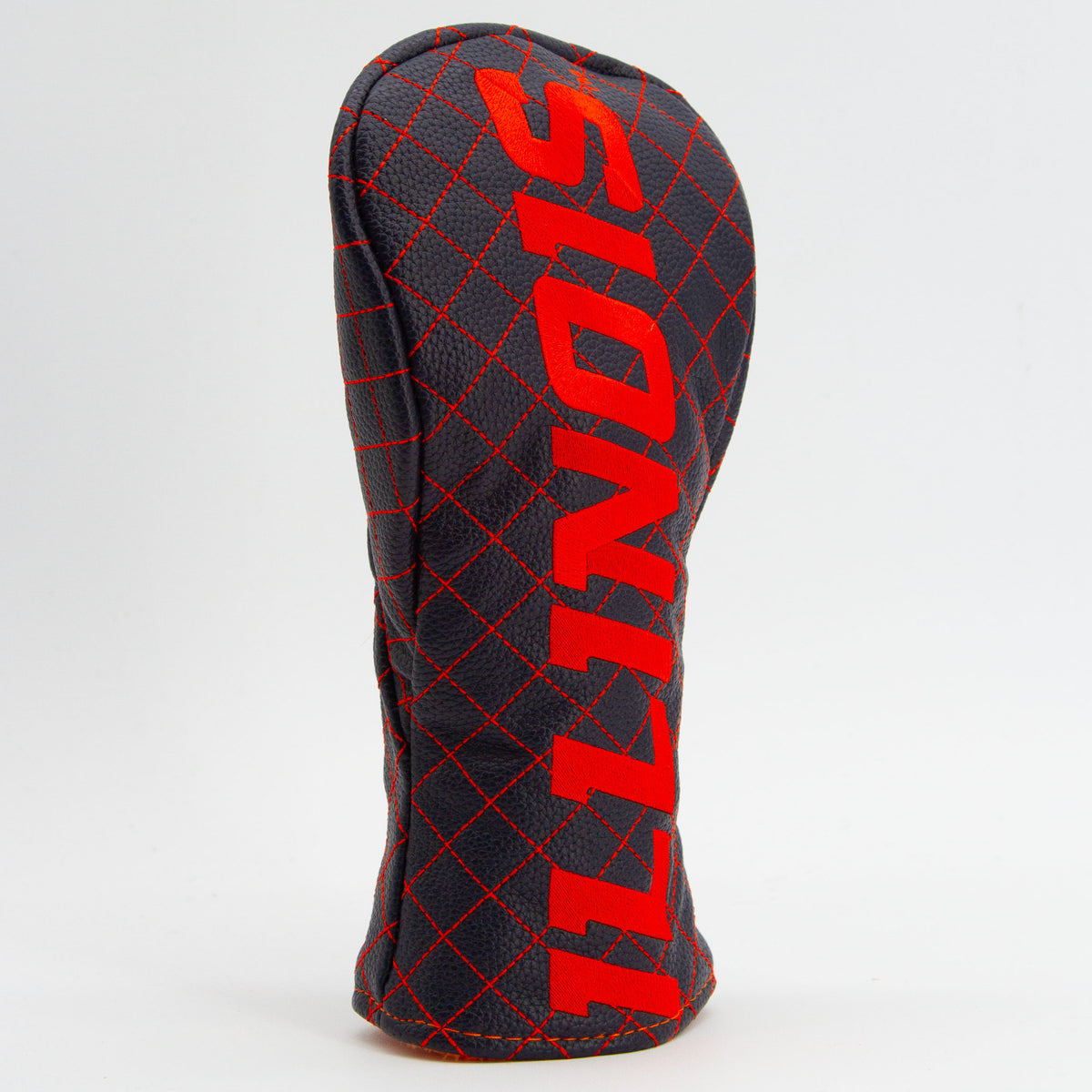 Illinois Fighting Illini Solid Quilted Fairway Headcover, angled view
