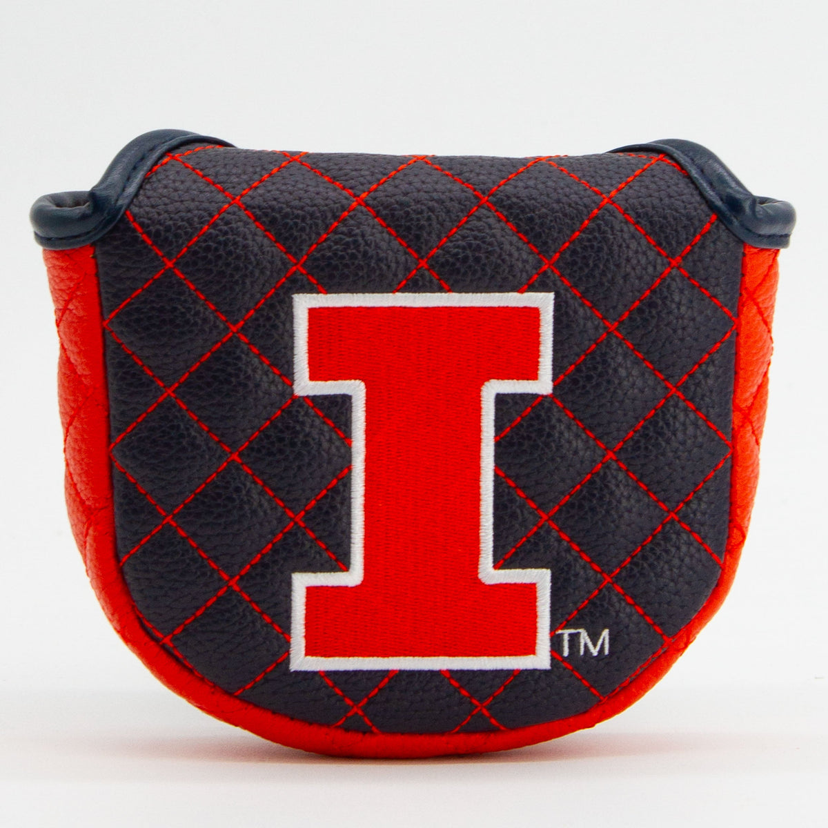 Illinois Fighting Illini Solid Quilted Mallet Putter Headcover - golf headcover product images