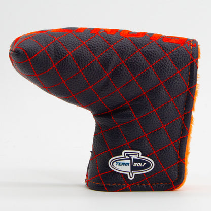 Illinois Fighting Illini Solid Quilted Blade Putter Cover, back view