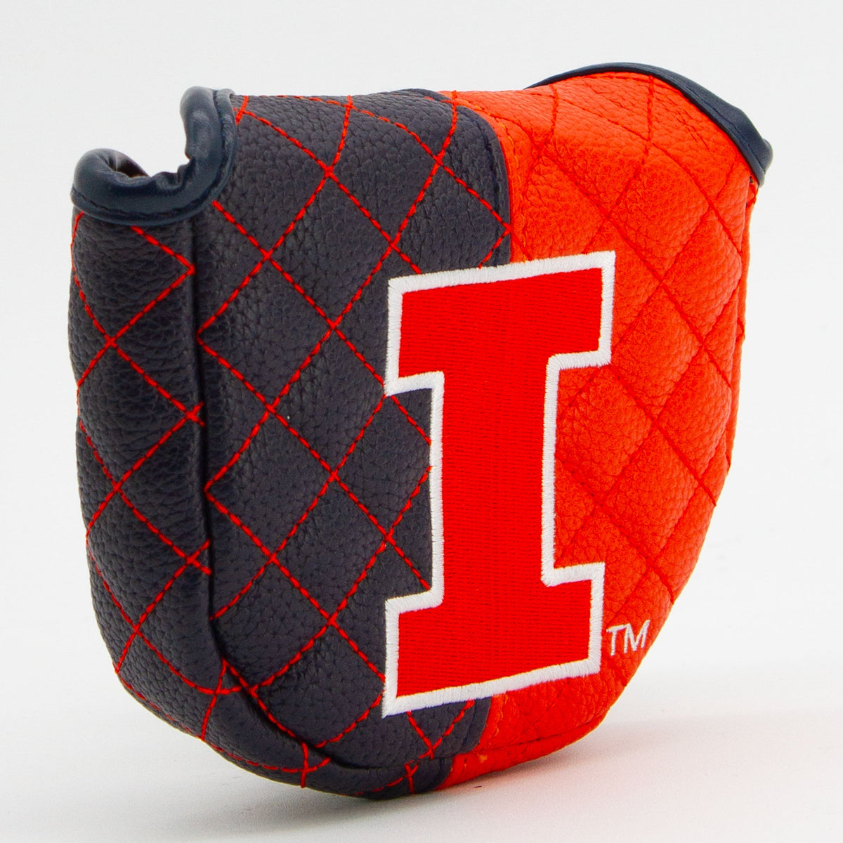 Illinois Fighting Illini Split Quilted Mallet Putter Headcover - golf headcover product images