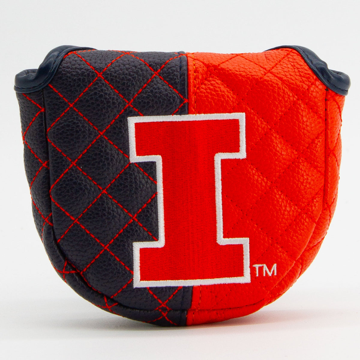 Illinois Fighting Illini Split Quilted Mallet Putter Headcover - golf headcover product images