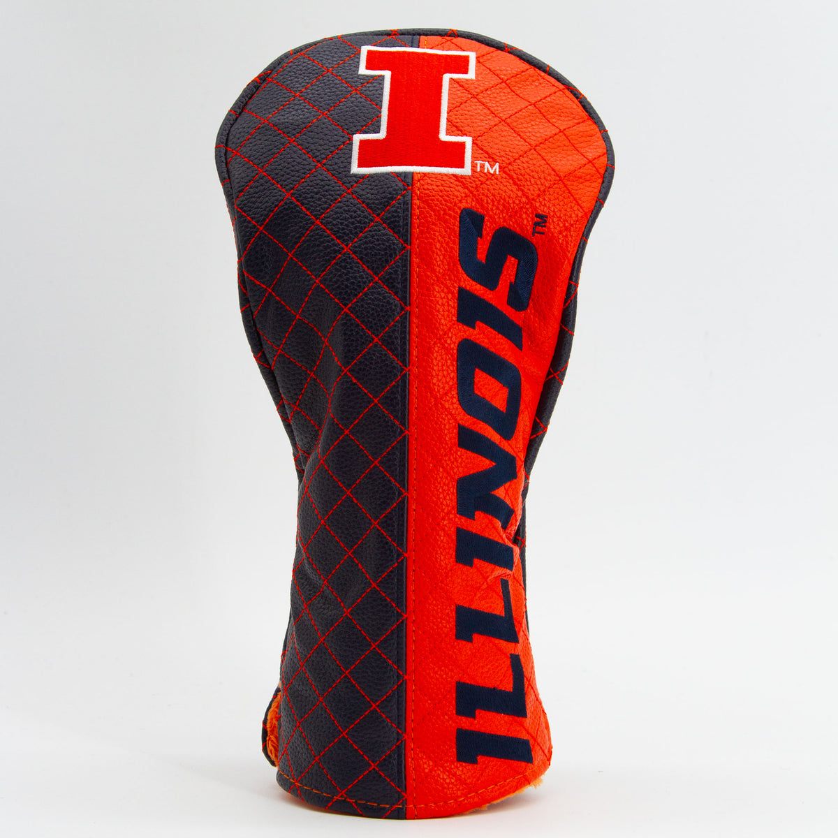 Illinois Fighting Illini Split Quilted Driver Headcover, front view