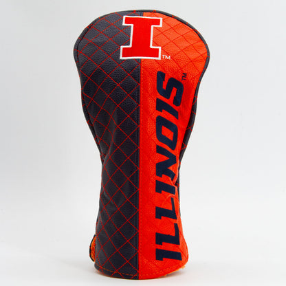 Illinois Fighting Illini Split Quilted Driver Headcover - golf headcover product images