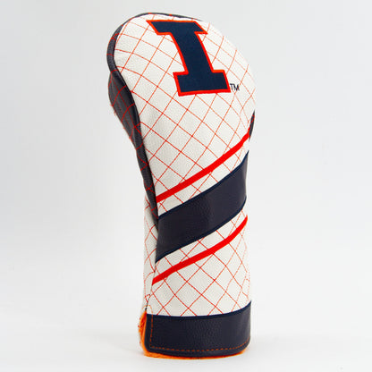 Illinois Fighting Illini Stripe Quilted Driver Headcover - golf headcover product images