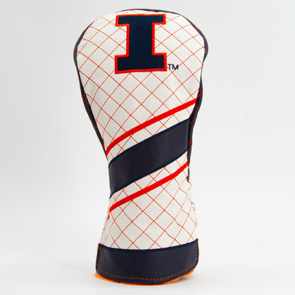 Illinois Fighting Illini Stripe Quilted Driver Headcover - golf headcover product images