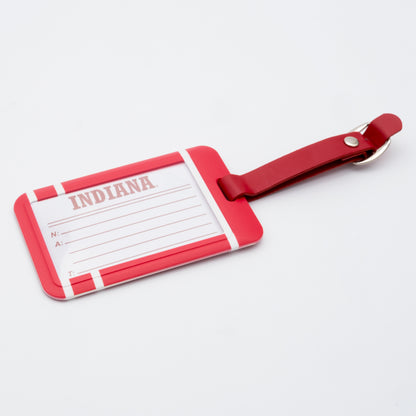 Indiana Hoosiers plastic golf bag tag by Team Golf, product photo 2