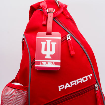 Indiana Hoosiers plastic golf bag tag by Team Golf, product photo 3