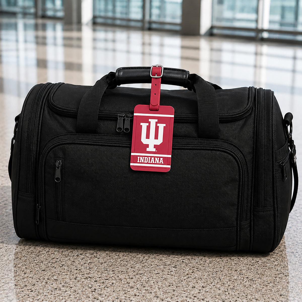 Indiana Hoosiers plastic golf bag tag by Team Golf, product photo 5