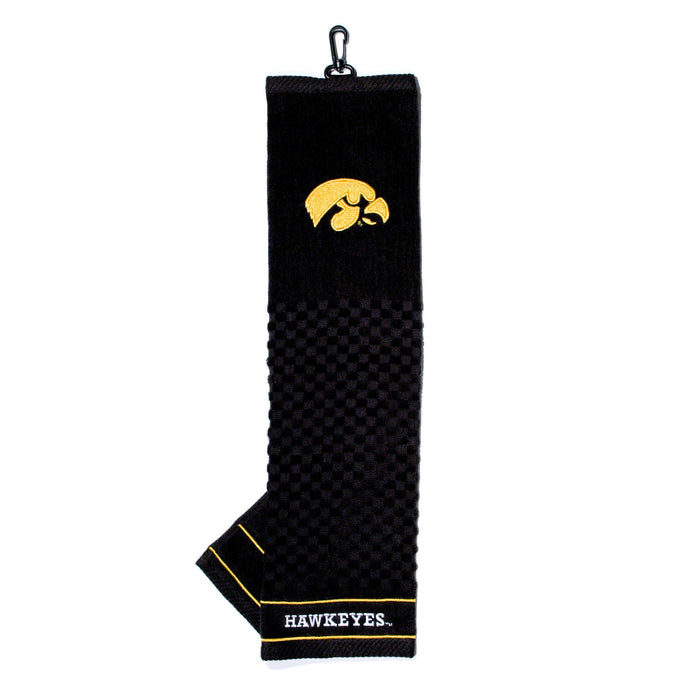 Iowa Hawkeyes embroidered golf towel
