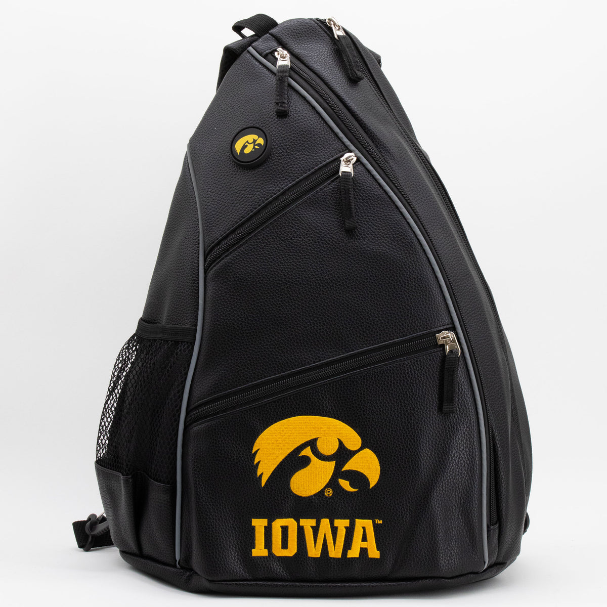 Iowa Hawkeyes PU leather backpack by Team Golf, view 1