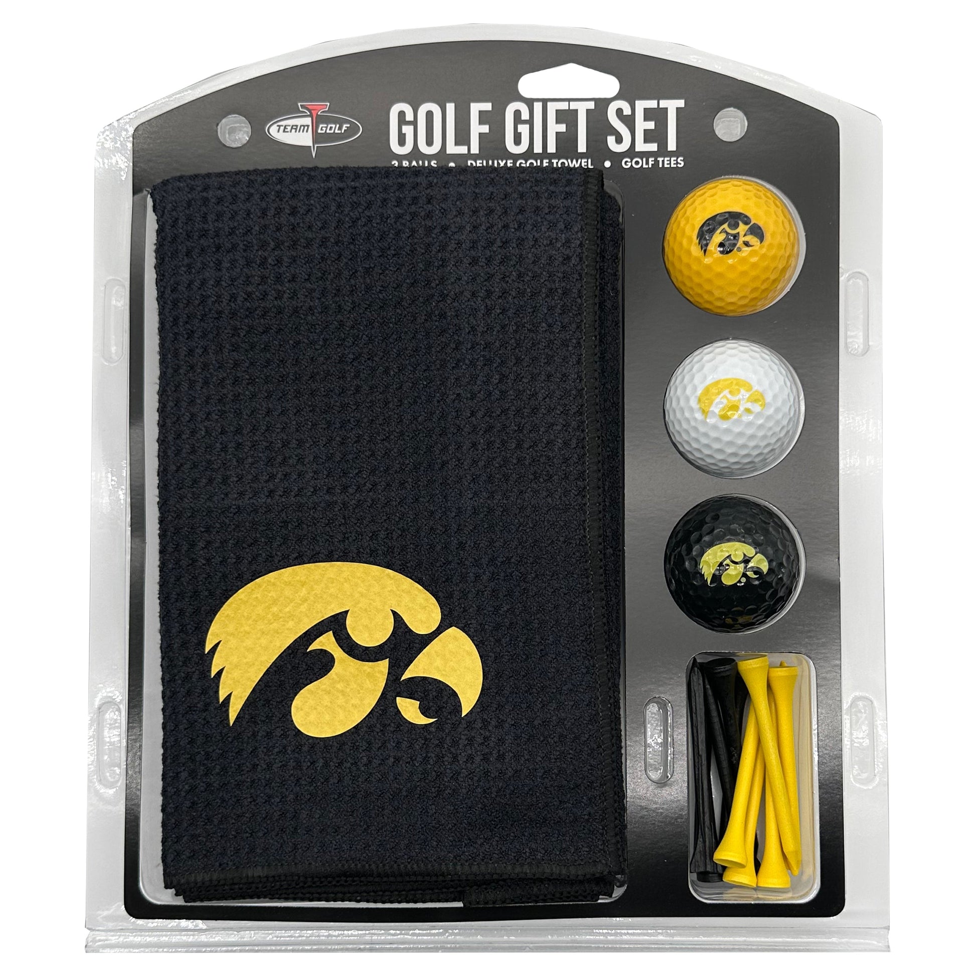 Iowa Hawkeyes Microfiber Towel Golf Gift Set - Club Rehab