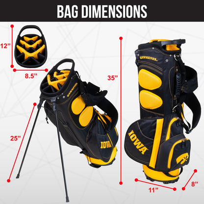 Iowa Hawkeyes Fairway Stand Bag - Image 4 - Club Rehab