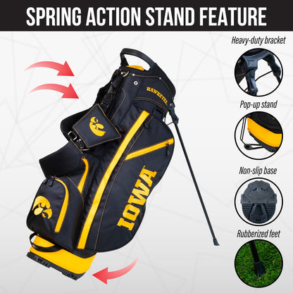 Iowa Hawkeyes Fairway Stand Bag - Image 5 - Club Rehab