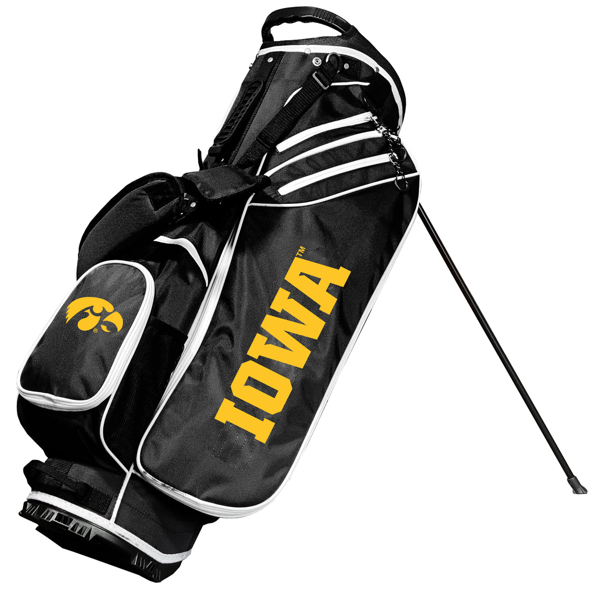 Iowa Hawkeyes Birdie stand golf bag, Black color