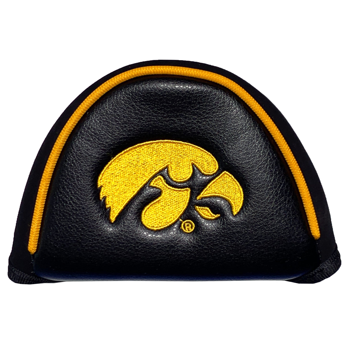 Iowa Hawkeyes vintage mallet putter embroidered golf headcover