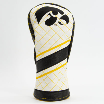 Iowa Hawkeyes Striped Quilted Fairway Headcover, front view