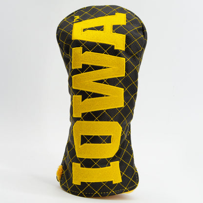 Iowa Hawkeyes Solid Quilted Driver Headcover, front view