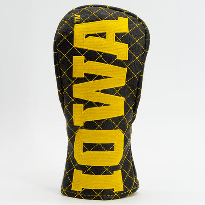 Iowa Hawkeyes Solid Quilted Fairway Headcover, front view