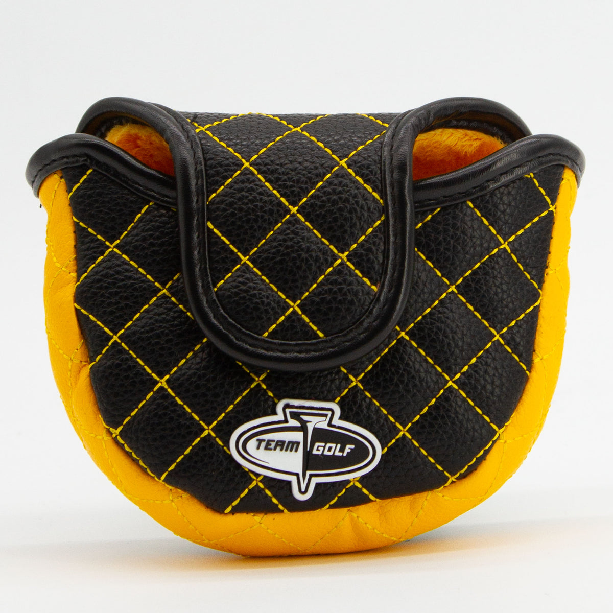 Iowa Hawkeyes Solid Quilted Mallet Putter Cover, back view