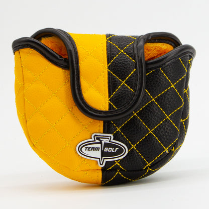 Iowa Hawkeyes Split Quilted Mallet Putter Cover, back view