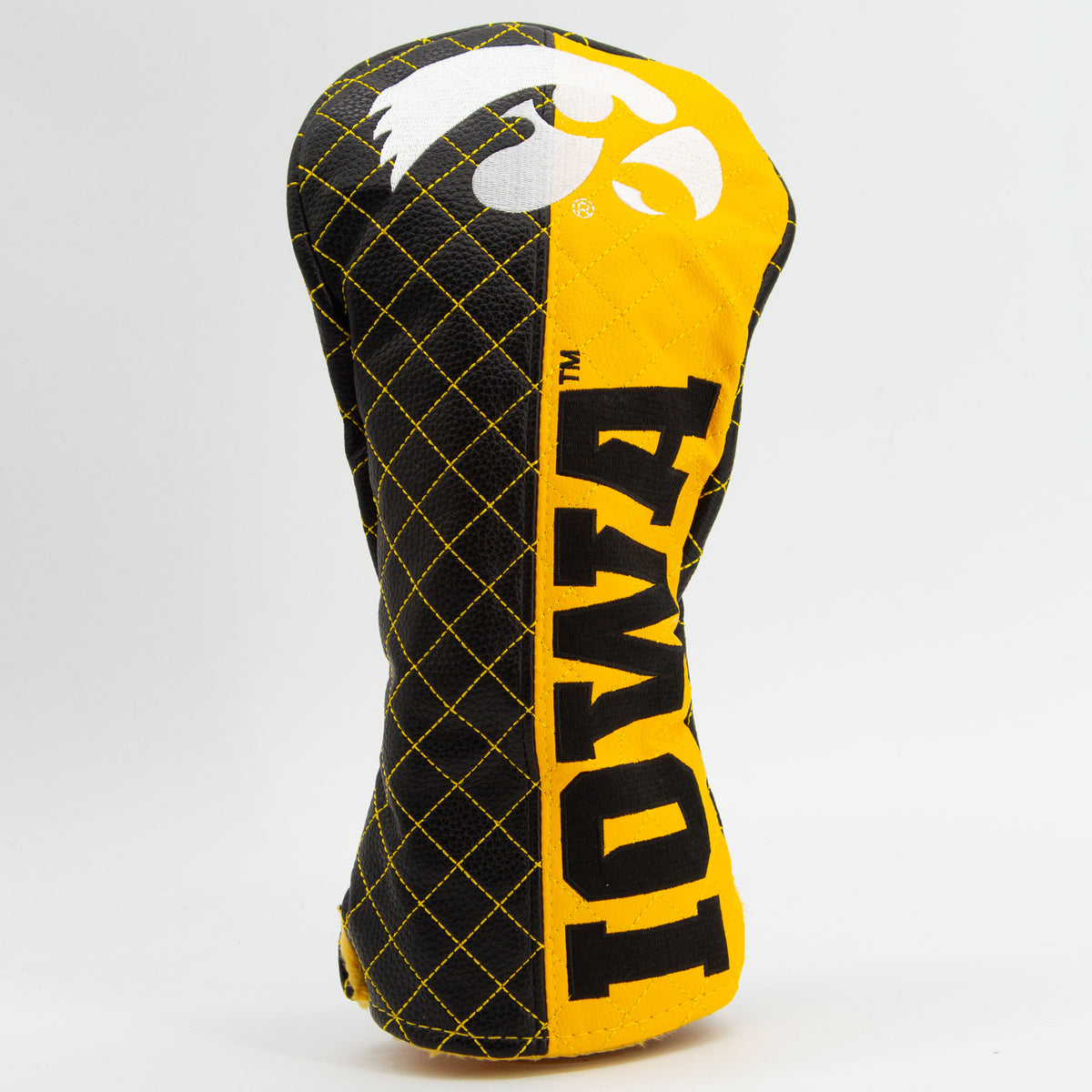Iowa Hawkeyes Split Quilted Driver Headcover, front view