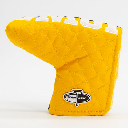 Iowa Hawkeyes Split Quilted Blade Putter Cover, back view