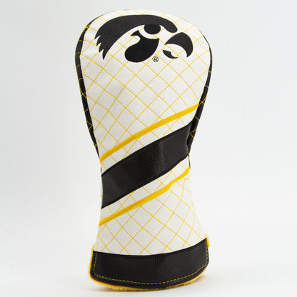 Iowa Hawkeyes Striped Quilted Driver Headcover, front view