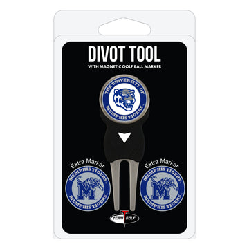 Memphis Tigers Divot Tool + 3 Ball Markers