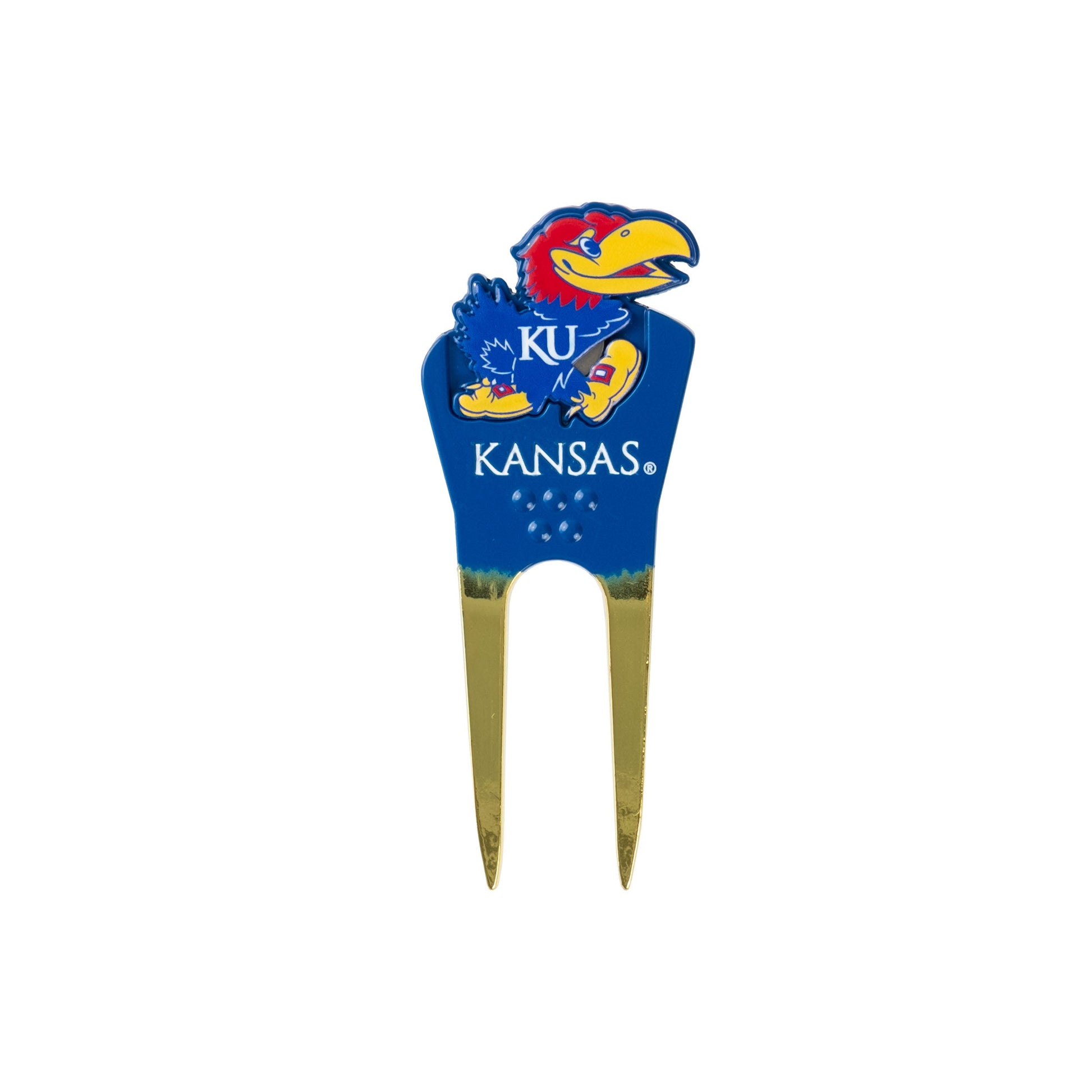 Kansas Jayhawks Custom Shaped Divot Tool - Image 1 - Club Rehab