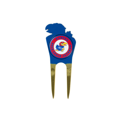 Kansas Jayhawks Custom Shaped Divot Tool - Image 2 - Club Rehab