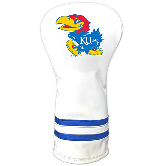 Kansas Jayhawks Vintage Golf Headcovers – White