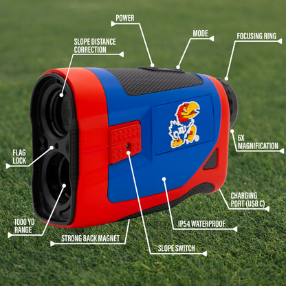 Kansas Jayhawks Foresight golf rangefinder by Team Golf, view 6