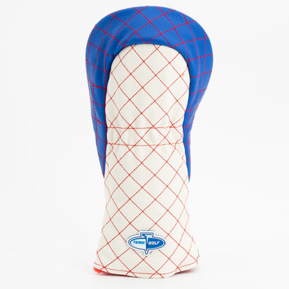 Kansas Jayhawks Striped Quilted Fairway Headcover, back view