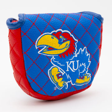 Kansas Jayhawks Solid Quilted Mallet Putter Cover