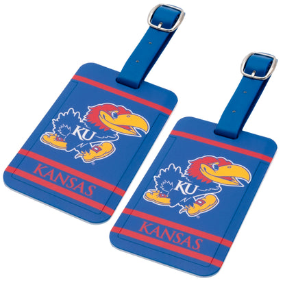 Kansas Jayhawks plastic golf bag tag by Team Golf, product photo 4
