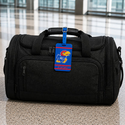 Kansas Jayhawks plastic golf bag tag by Team Golf, product photo 5